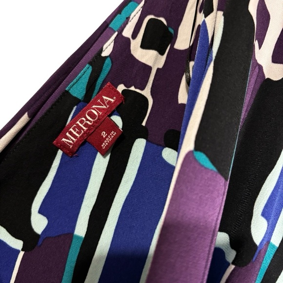 NWT Merona Deep V-Neck Midi Dress Sleeveless Feminine Flowy Women's Size 2X - Picture 3 of 11